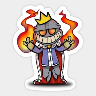 Evil Robot King Sticker